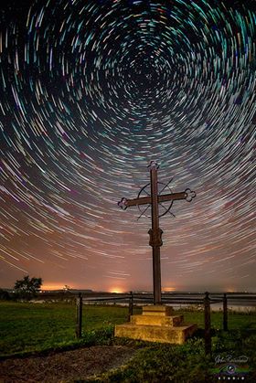 Deportation Cross At Night